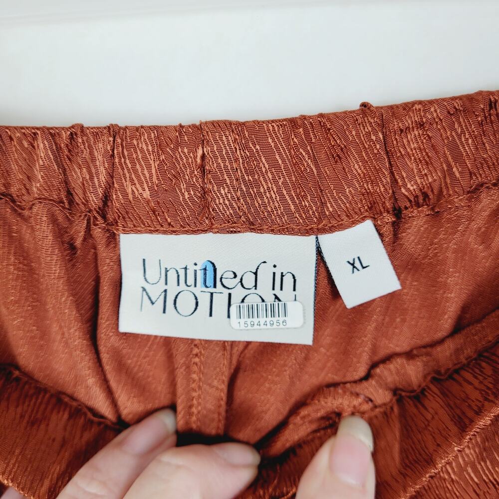 Untitled in Motion Emissus rust satin drawstring … - image 3